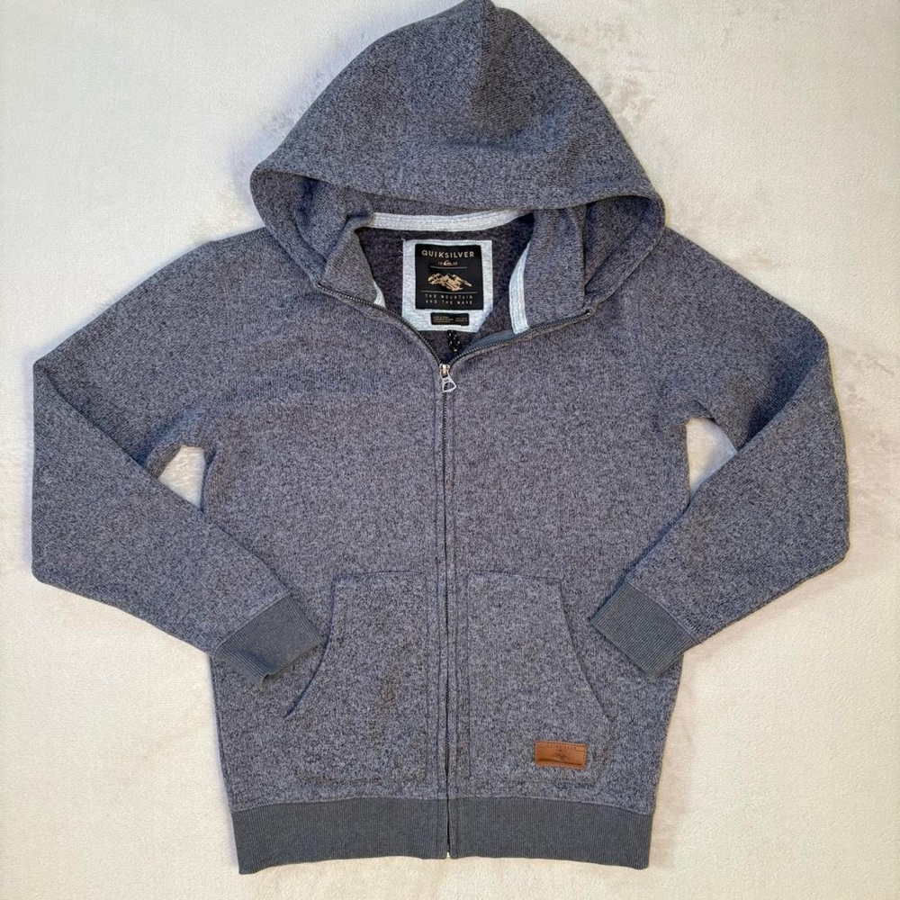 Quiksilver Grey Zip-Up Hoodie